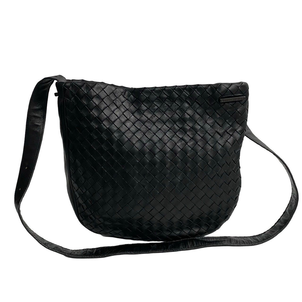 Bottega Veneta Leather Shoulder Bag Black