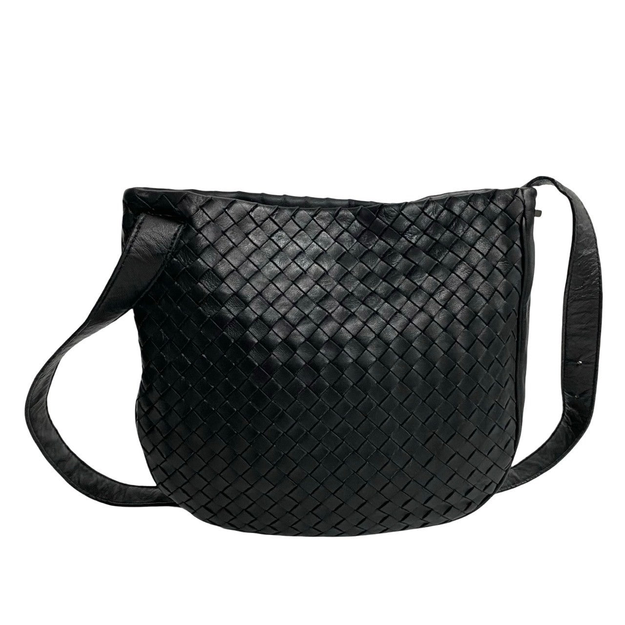 Bottega Veneta Leather Shoulder Bag Black