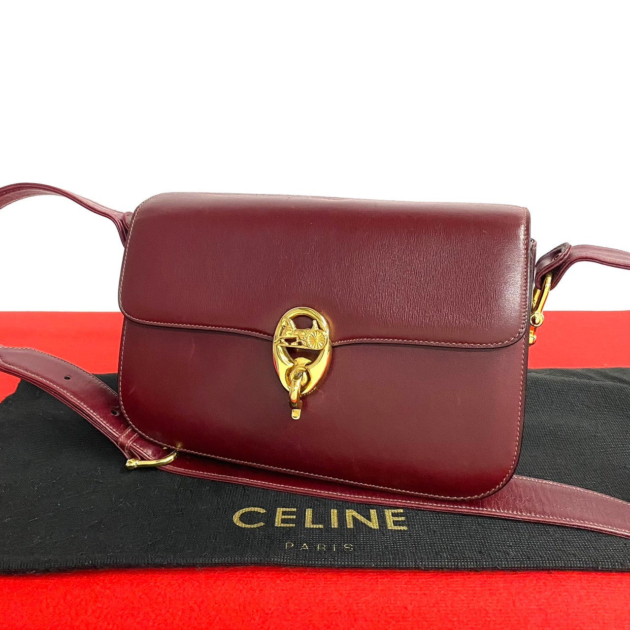 Celine Leather Shoulder Bag 30003