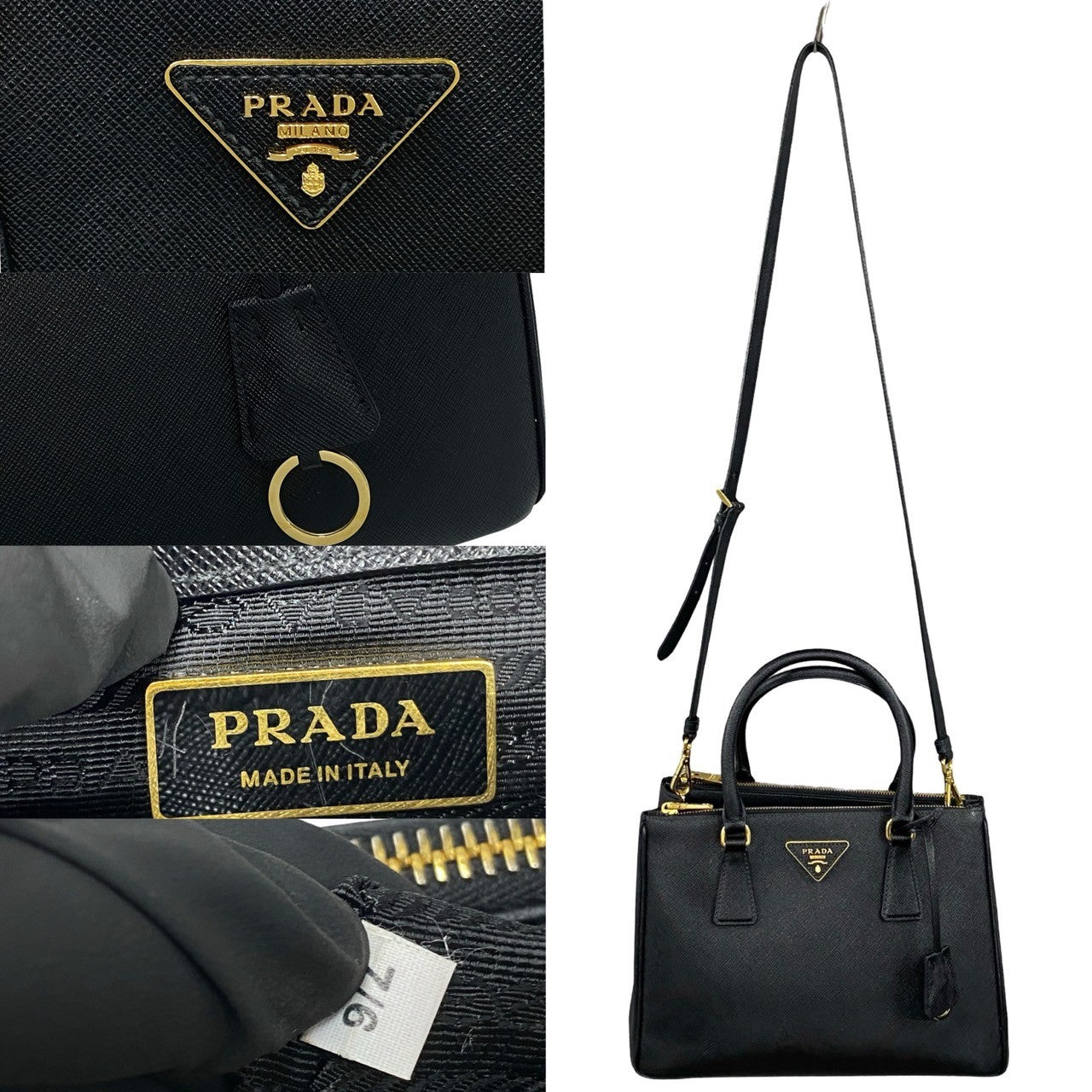 Prada 2way Handbag Black 30846