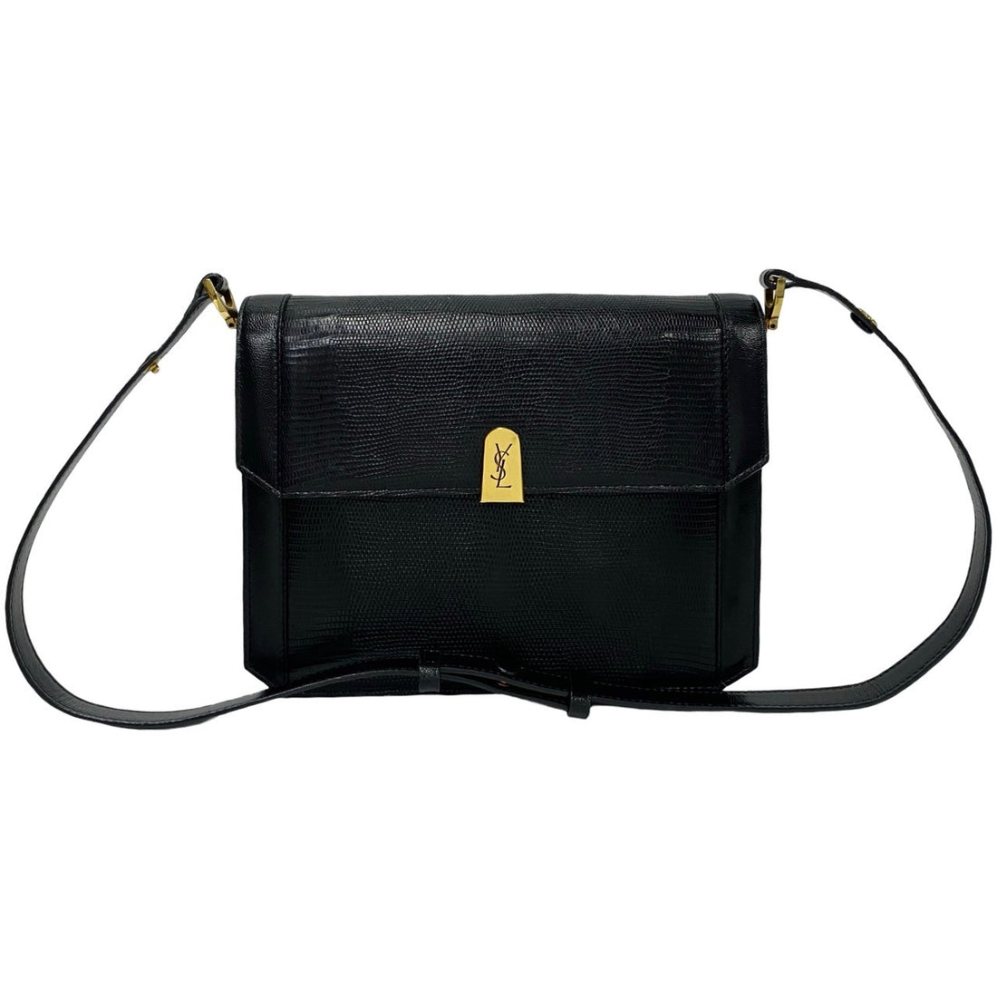 Yves Saint Laurent Lizard Leather Shoulder Bag