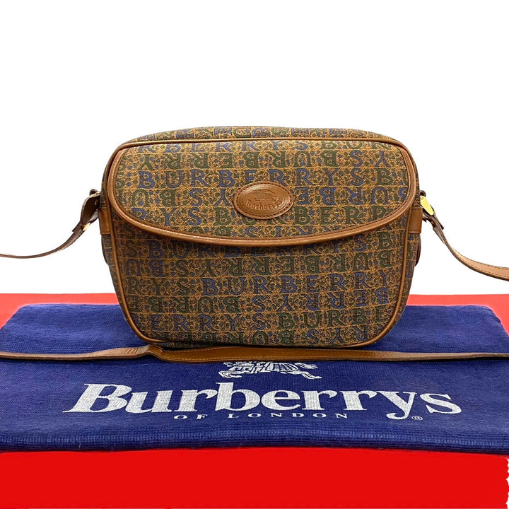 Burberry Leather Canvas Shadow Horse Shoulder Bag