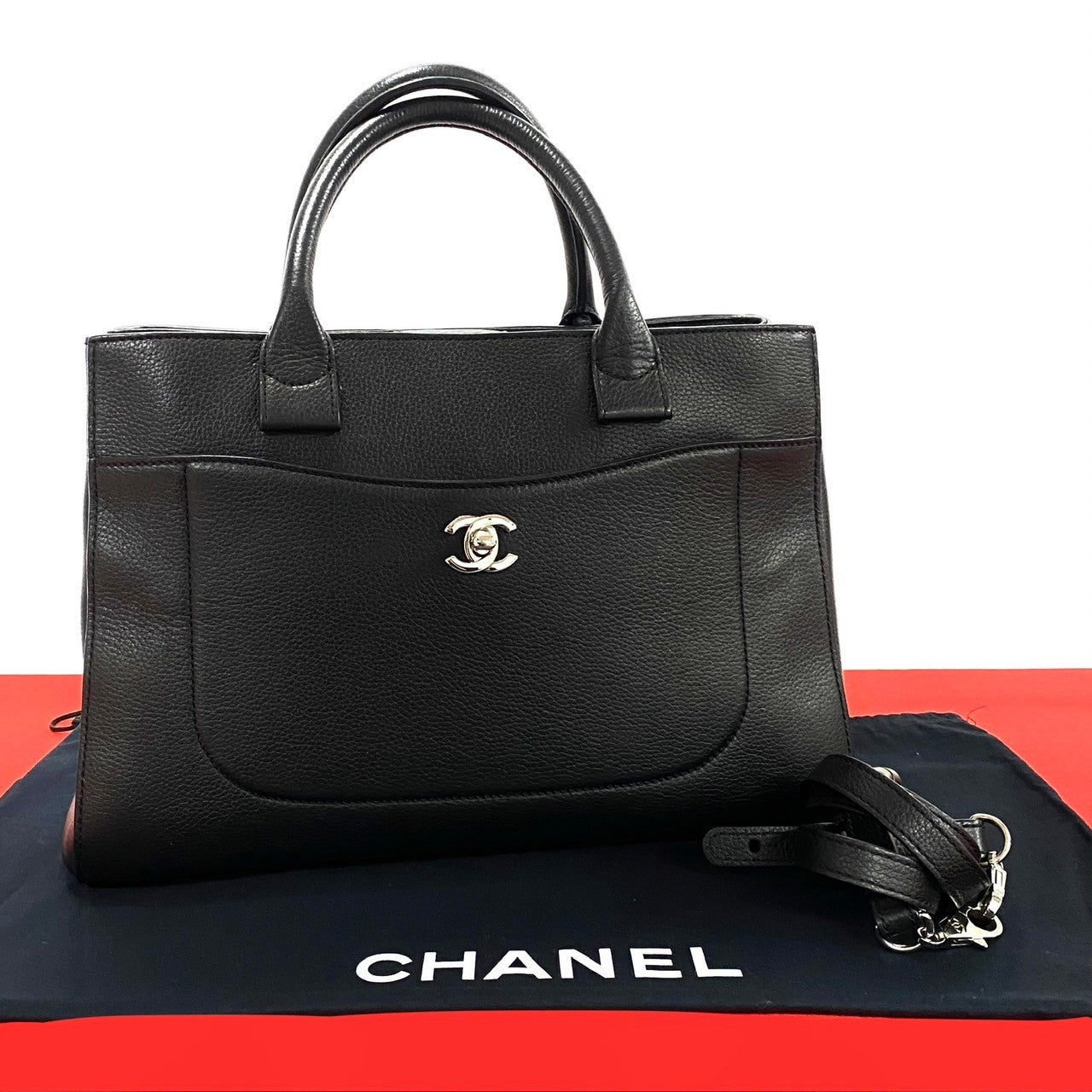 Chanel Caviar Skin Neo Executive 2way Bag