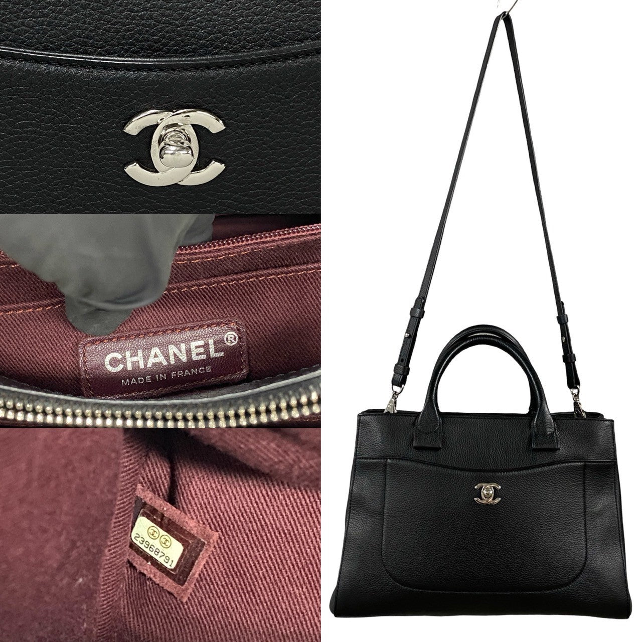 Chanel Caviar Skin Neo Executive 2way Bag