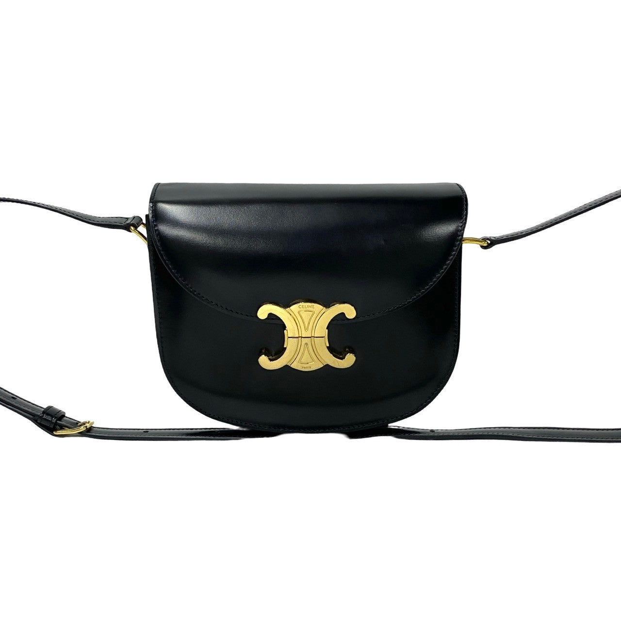 Celine Teen Besace Triomphe Leather Shoulder Bag