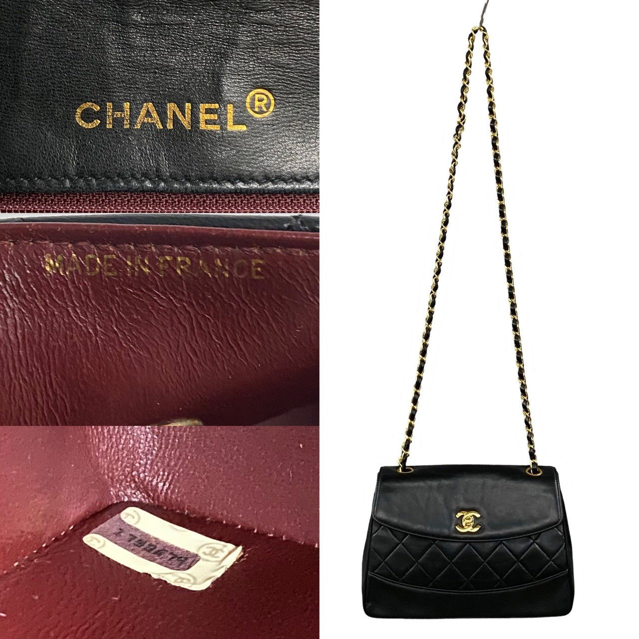 Chanel Lambskin Matelasse Coco Chain Shoulder Bag