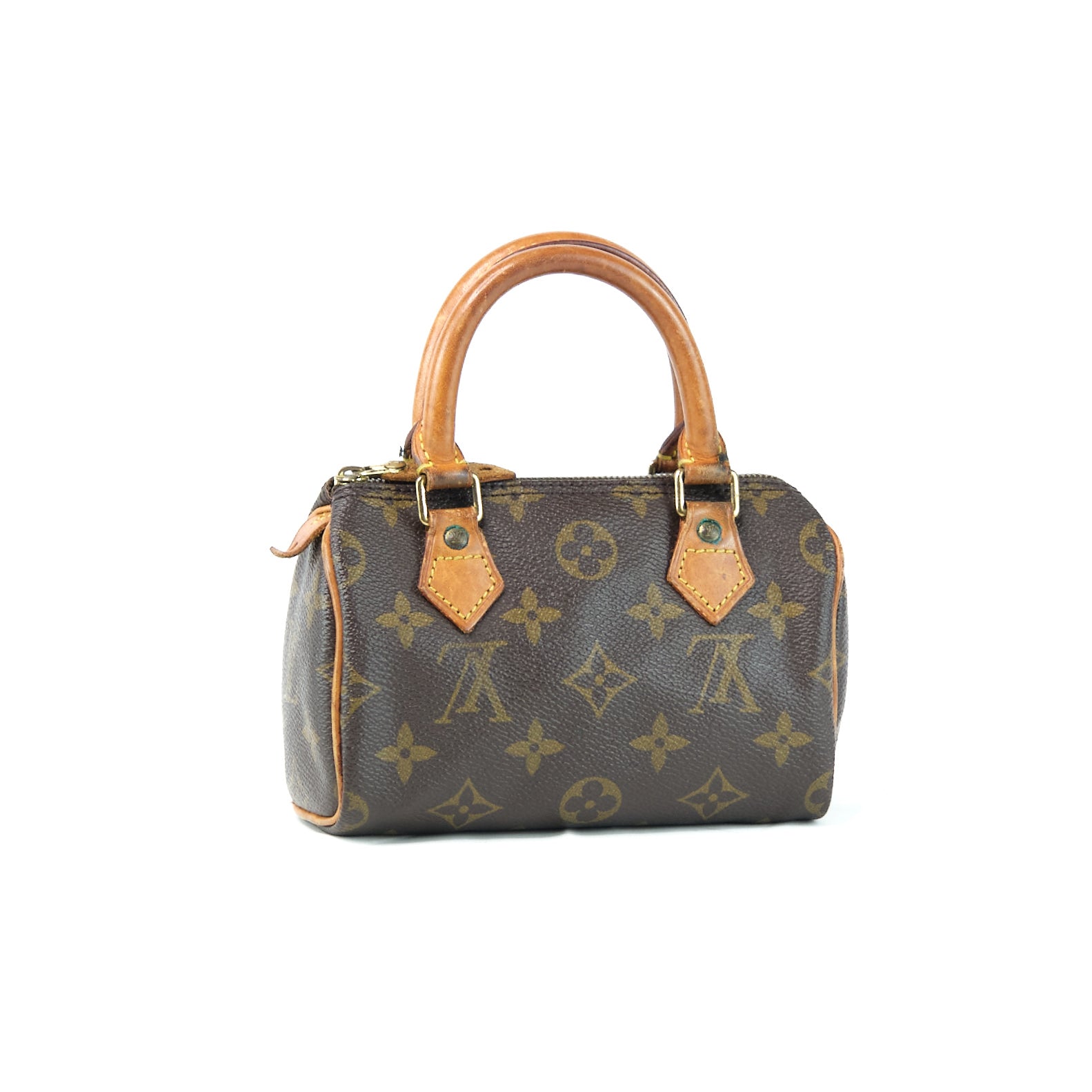 Louis Vuitton Monogram Mini Speedy Canvas Handbag in Very Good Condition