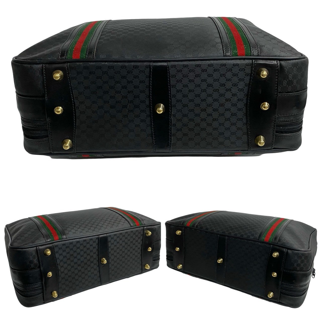 Gucci Micro GG Leather Boston Bag