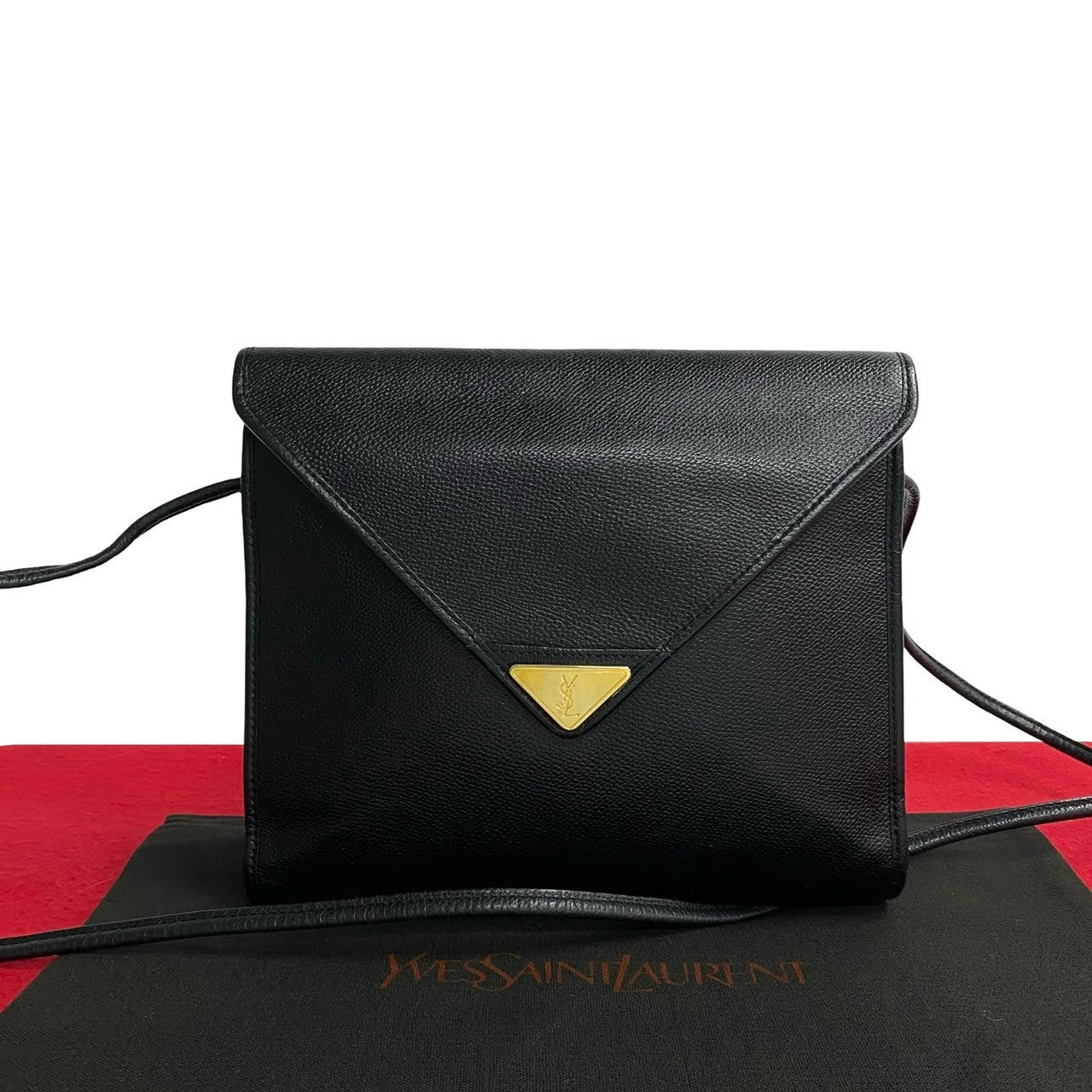 Yves Saint Laurent Leather Shoulder Bag Black