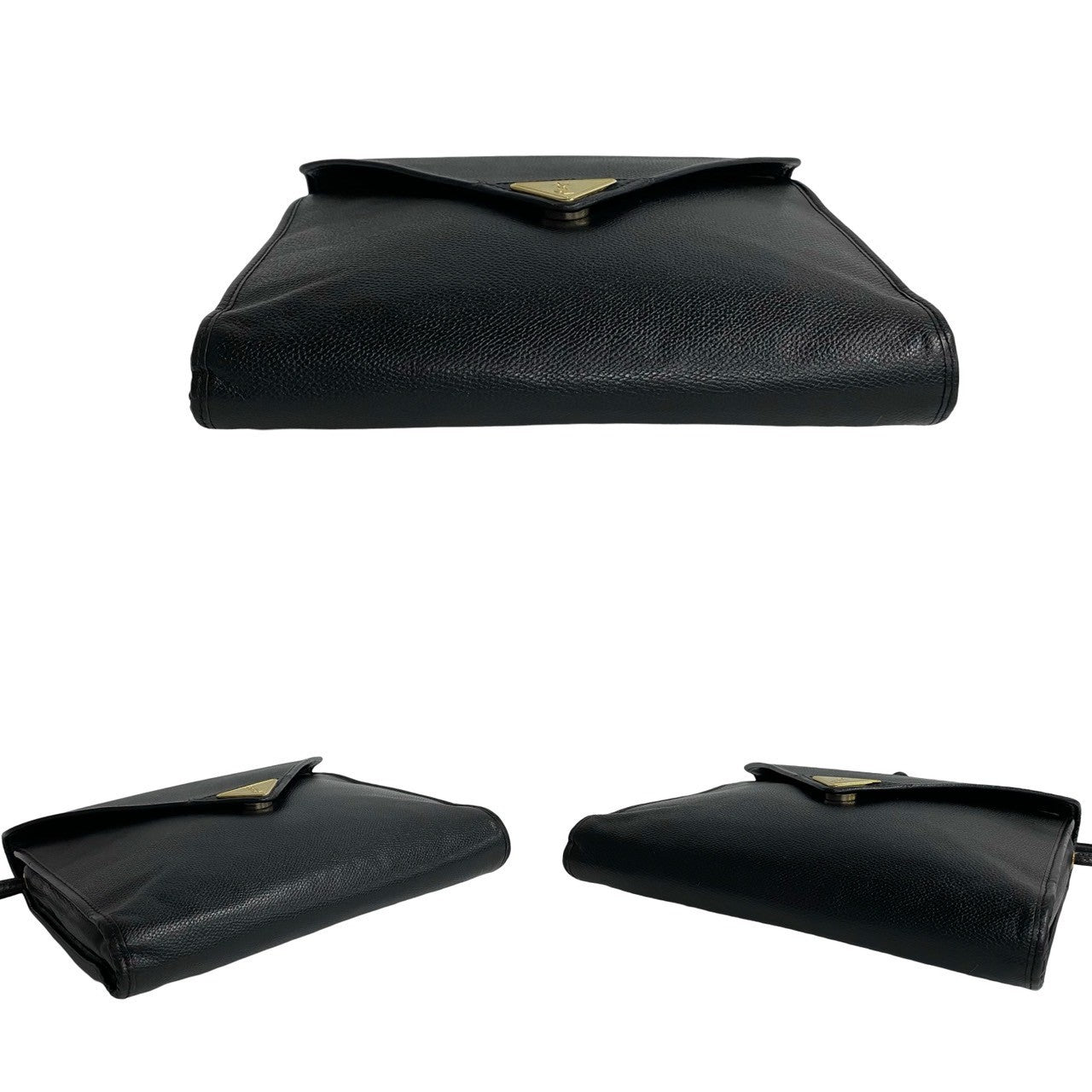 Yves Saint Laurent Leather Shoulder Bag Black