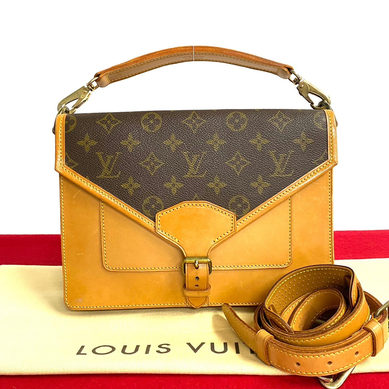 Louis Vuitton Vintage Monogram Leather 2way Bag