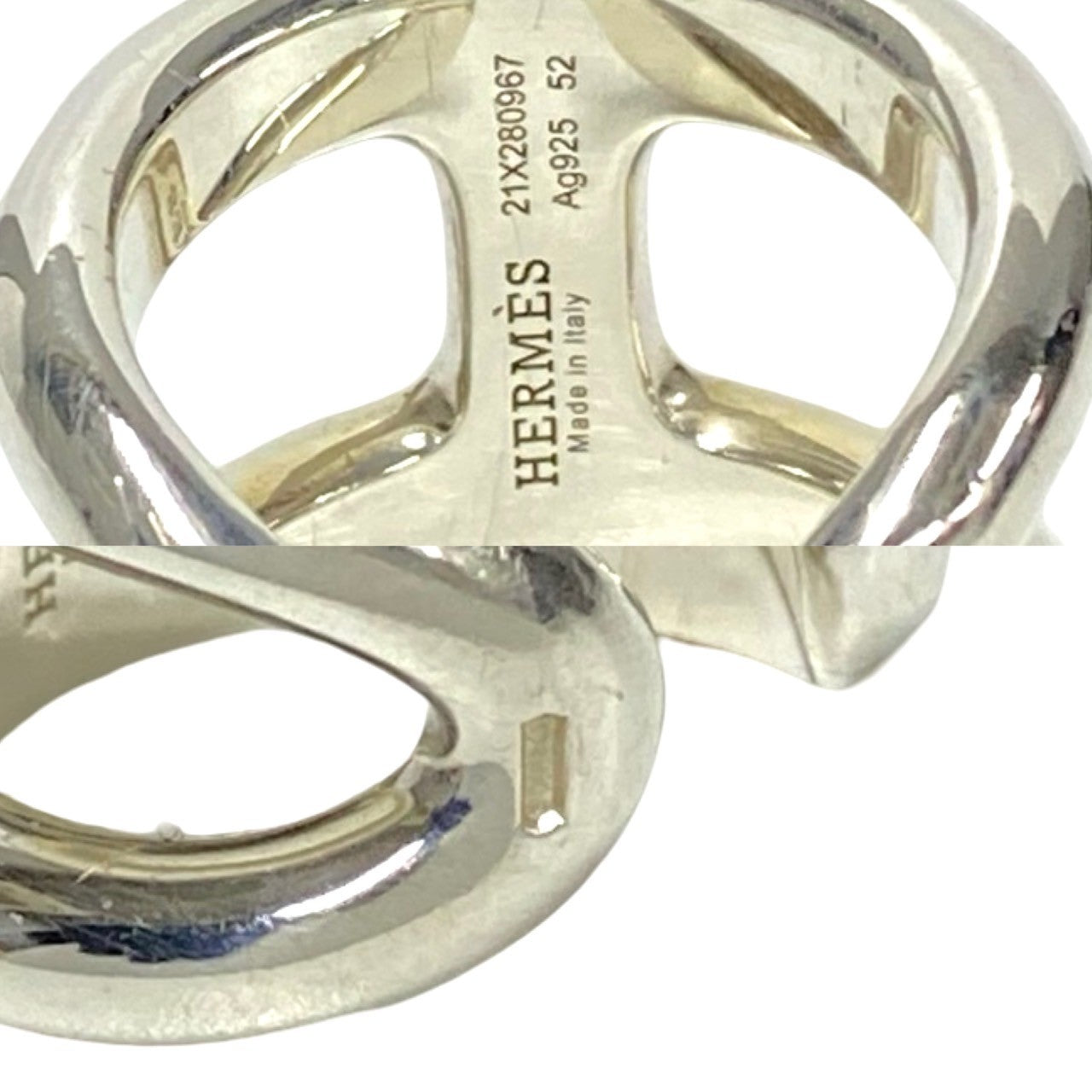 Hermes Osmose GM Silver 925 Ring