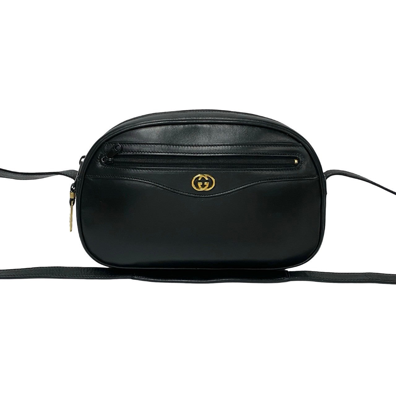 Gucci Leather Mini Shoulder Bag Black