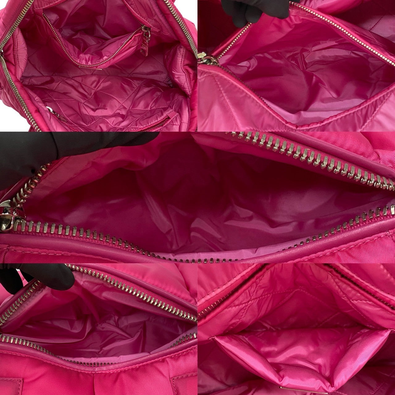 Prada Nylon Leather 2way Shoulder Bag 38195