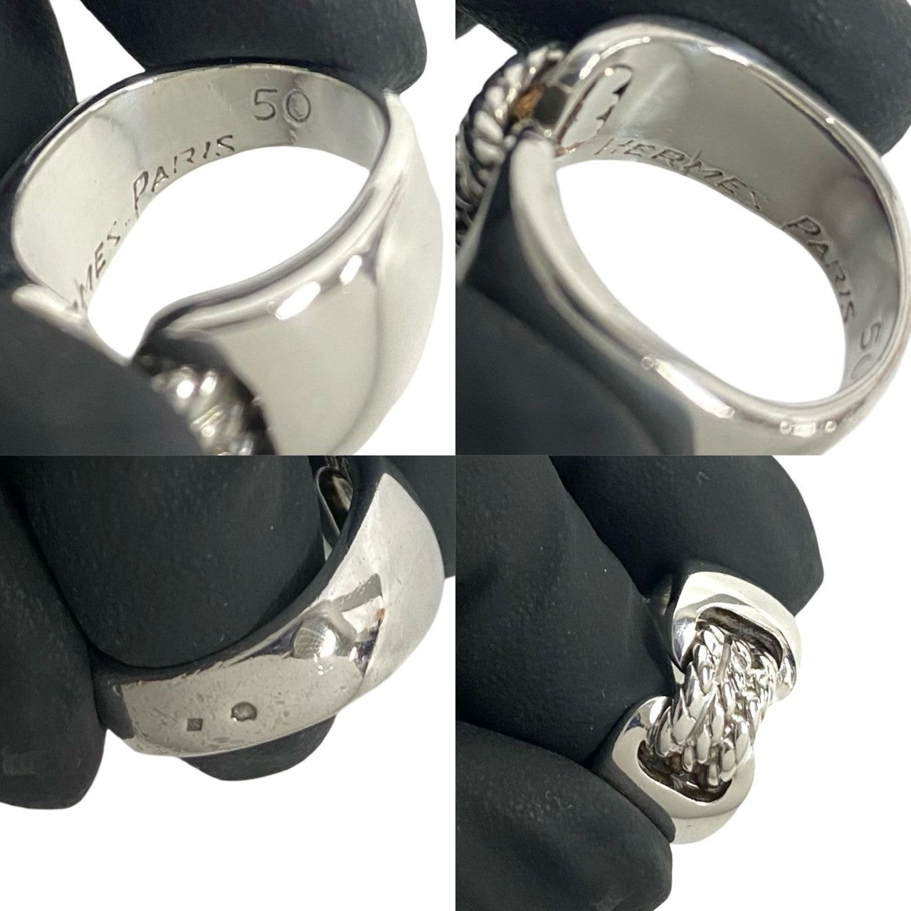 Hermes Vintage Silver 925 Ring