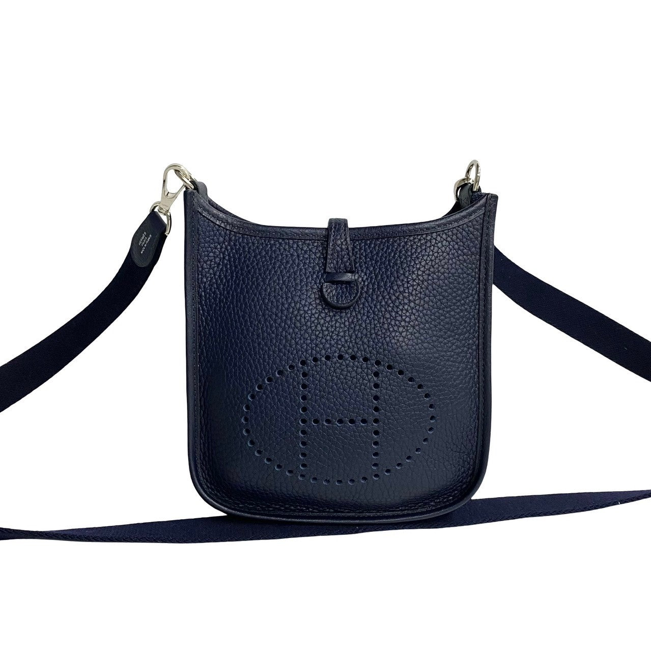 Hermes Evelyne TPM Leather Shoulder Bag Blue