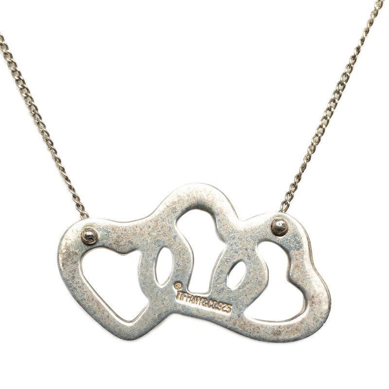 Triple Open Heart Pendant Necklace