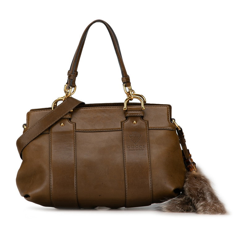 Gucci Leather Handbag Leather Handbag 269925 in Good condition