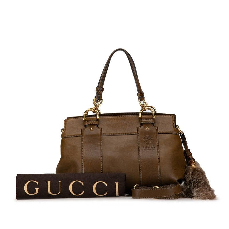 Gucci Leather Handbag Leather Handbag 269925 in Good condition
