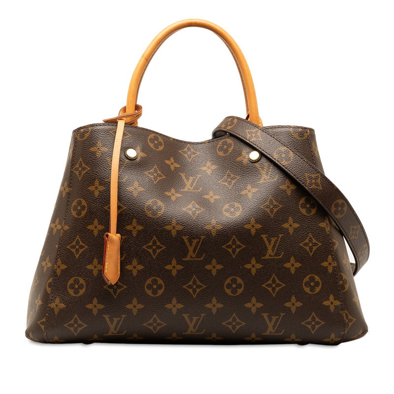 Louis Vuitton Montaigne MM Canvas Handbag M41056 in Excellent condition