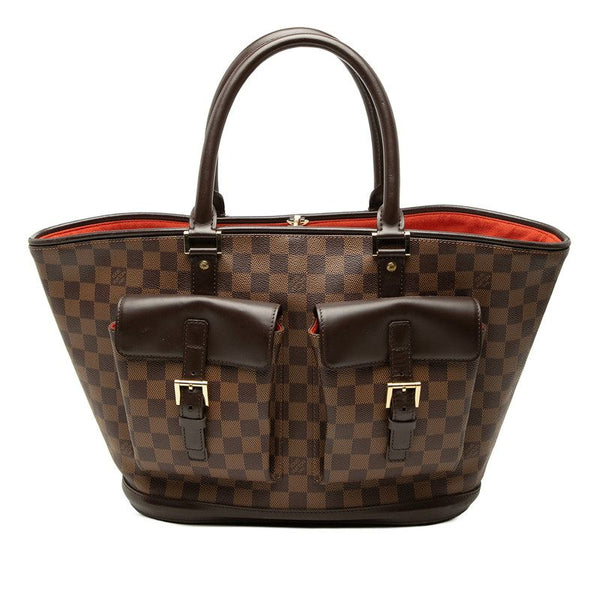 Louis Vuitton Manosque GM Damier PVC Leather Handbag