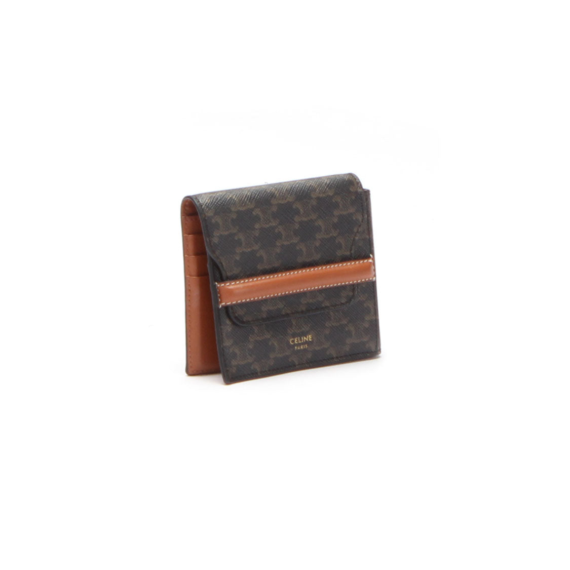 Triomphe Canvas Flap Origami Wallet
