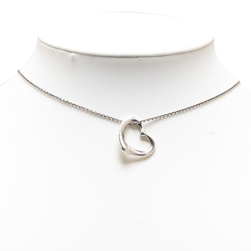 Tiffany & Co Open Heart Necklace SV925 Silver