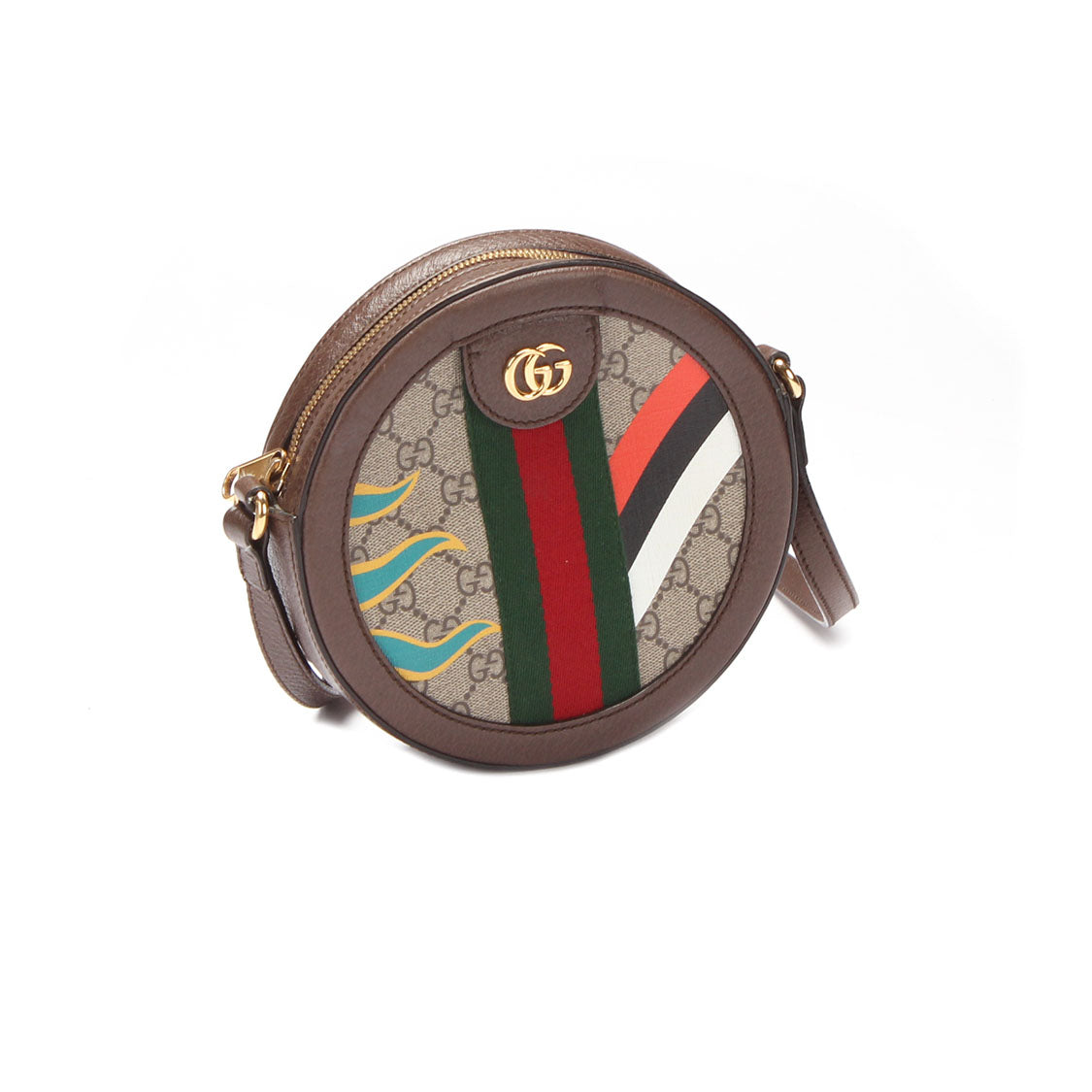 Mini GG Supreme Round Ophidia Crossbody Bag 574978