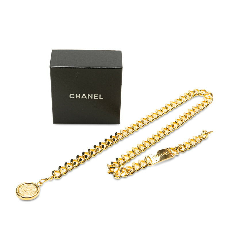 Chanel Coco Mark Medal Chain Belt Gold