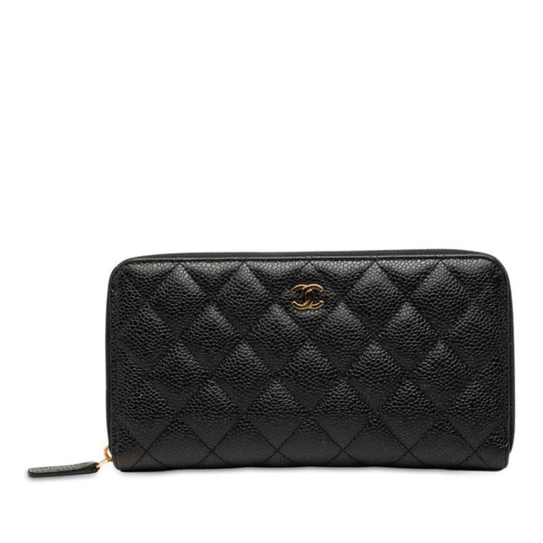 Chanel Caviar Skin Long Wallet