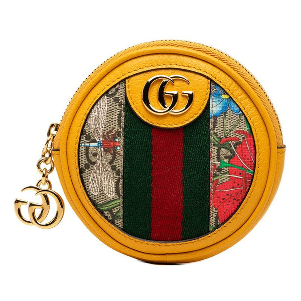 Gucci Ophidia GG Supreme GG Flora PVC Coin Case