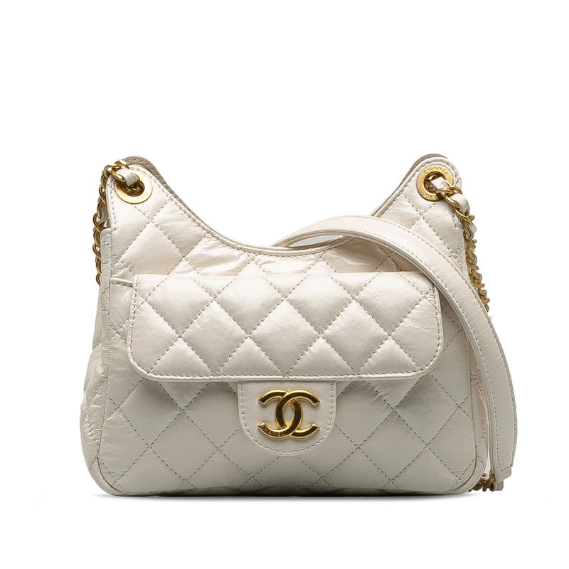 Chanel Matelasse Coco Mark Leather Chain Shoulder Bag