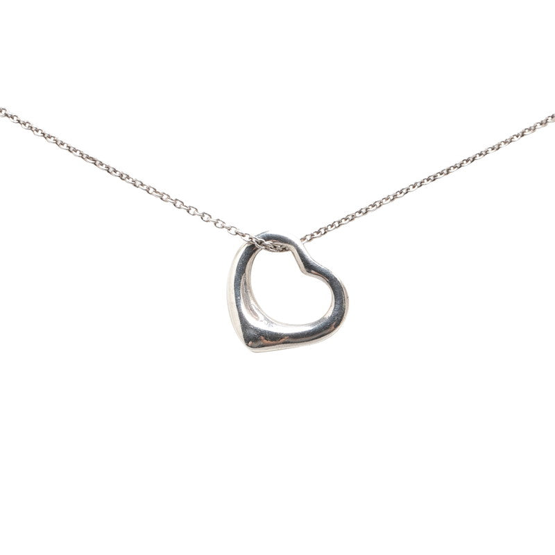 Tiffany & Co Open Heart Necklace Silver