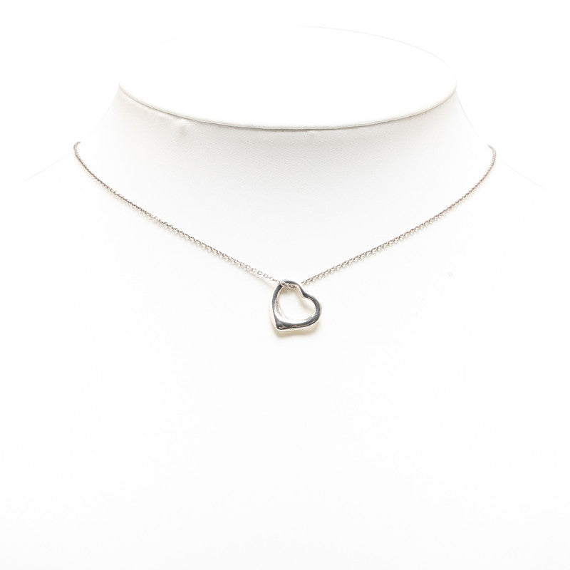 Tiffany & Co Open Heart Necklace Silver