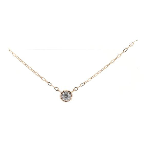 [LuxUness]  YONDO C Diamond Necklace in K18 Pink Gold for Women - Used in Excellent condition