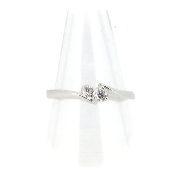 4℃ K18 White Gold Diamond Ring, Size 10, Women's Luxury by Yon-Doshi