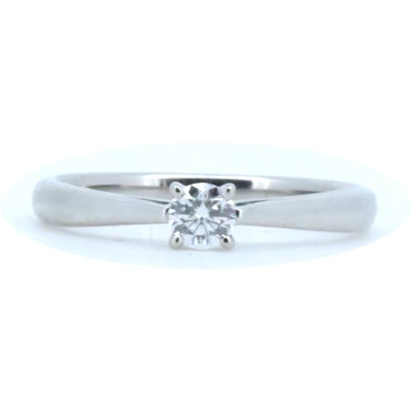 Lazare Diamond Ring 0.15ct in Platinum PT900, Size 9 (Pre-owned, Silver, Ladies) in Great Condition