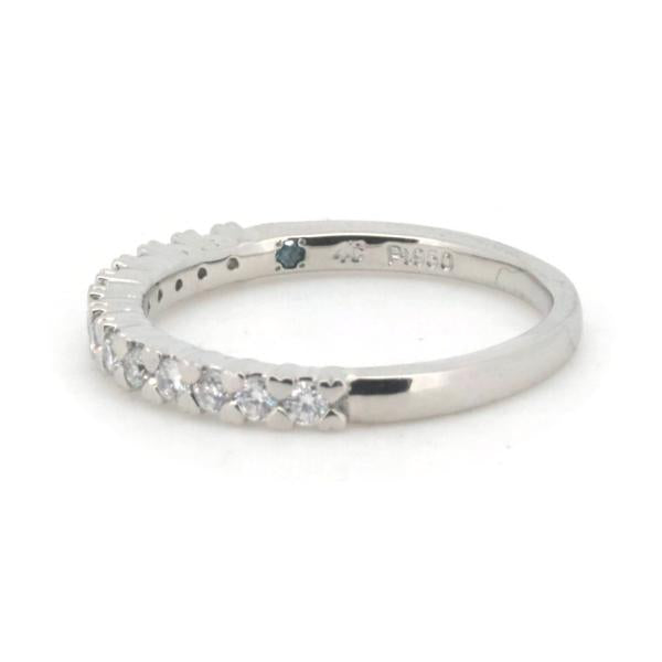 PT950 Diamond Half Eternity Ring 7.5 Size in Great Condition