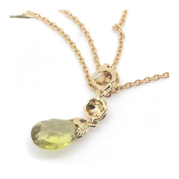 Carreray Carrera Peridot Necklace K18YG Yellow Gold in Great Condition