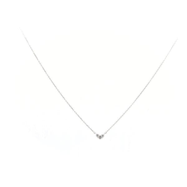 Preowned 4°C Diamond Necklace in PT850 Platinum for Women