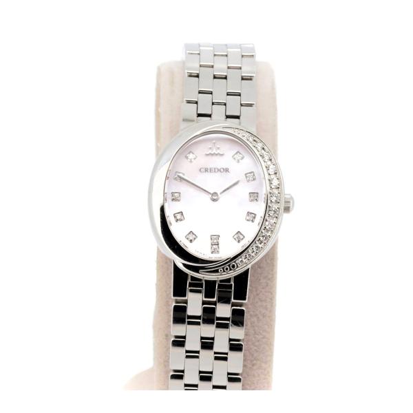 Seiko  Seiko Credor Signo 5A70-0BP0 Women's Watch in Silver Stainless/Shell/Diamond 5A70-0BP0 in Excellent condition