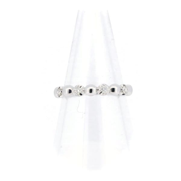 Vandome Aoyama 11 Ring Size 0.11ct Diamond Ring, K18 White Gold, Ladies, Pre-Owned