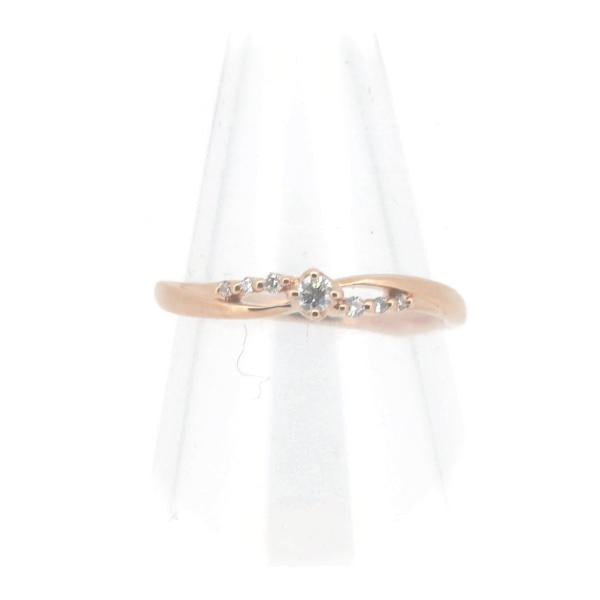 4℃ Diamond Ring, Size 12, Made with K10 Pink Gold, Women's Fashion by Yon-Doshi