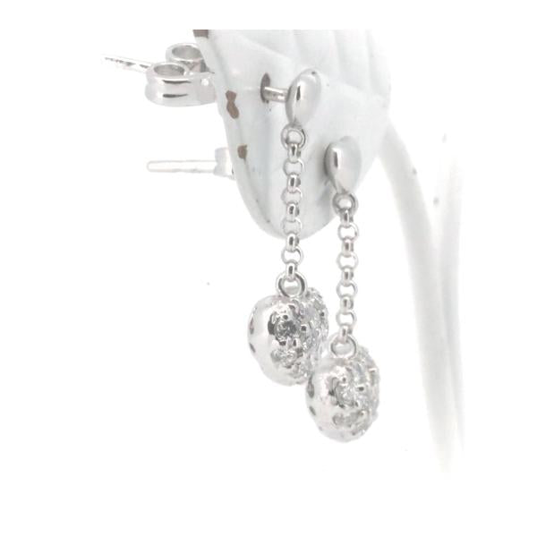 [LuxUness]  Ponte Vecchio Ladies' Diamond Earrings, 0.15ct Each in K18 White Gold (Previously Owned) in Excellent condition