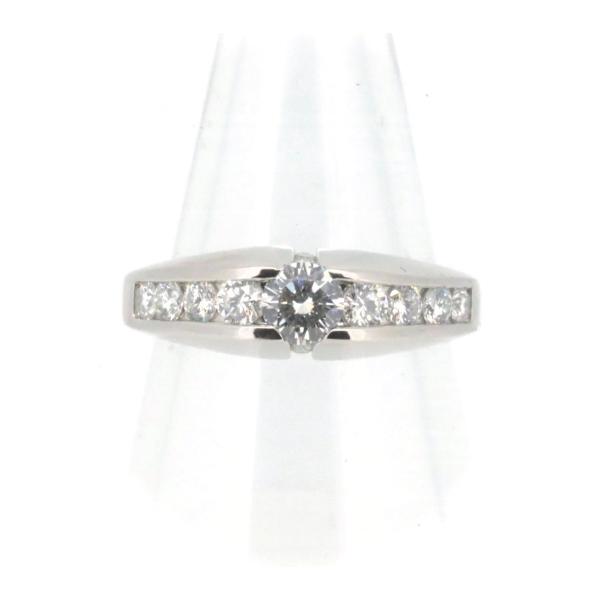 "MONNICKENDAM Platinum PT900 Diamond Ring 0.270ct & 0.45ct Size 8.5 for Women - Preowned"