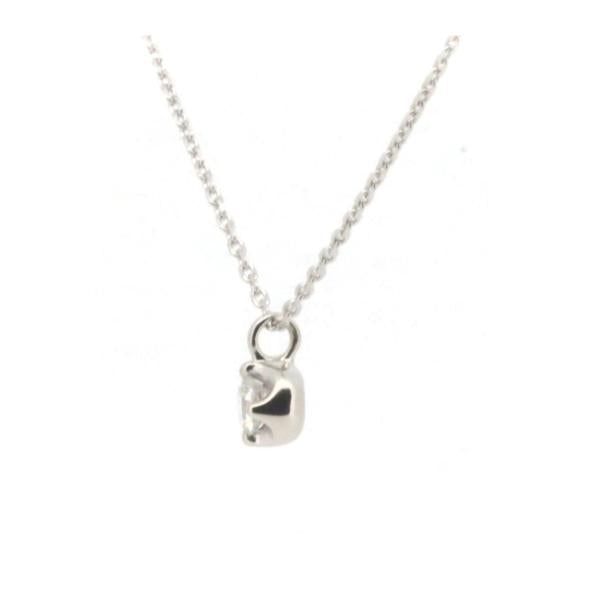 4℃ Diamond Necklace in K10 White Gold (10K), Silver for Women - Pre-Owned in Great Condition