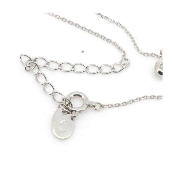 4℃ Diamond Necklace in K10 White Gold (10K), Silver for Women - Pre-Owned in Great Condition