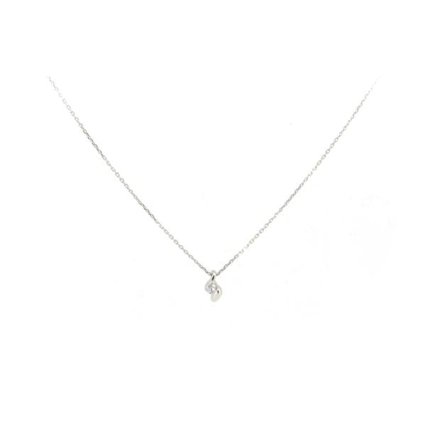 4°C Ladies' Diamond Necklace in Platinum PT850 - Gently Used