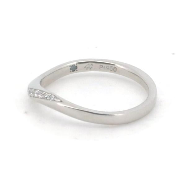 [LuxUness]  4℃ Diamond Ring, Platinum PT950, Size 8, Women's, Silver, Pre-owned in Excellent condition
