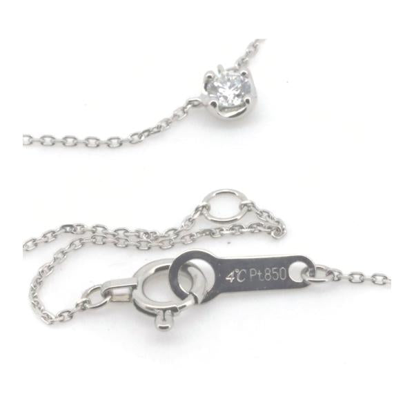 Preloved 4°C Diamond Necklace in Platinum PT850 for Women